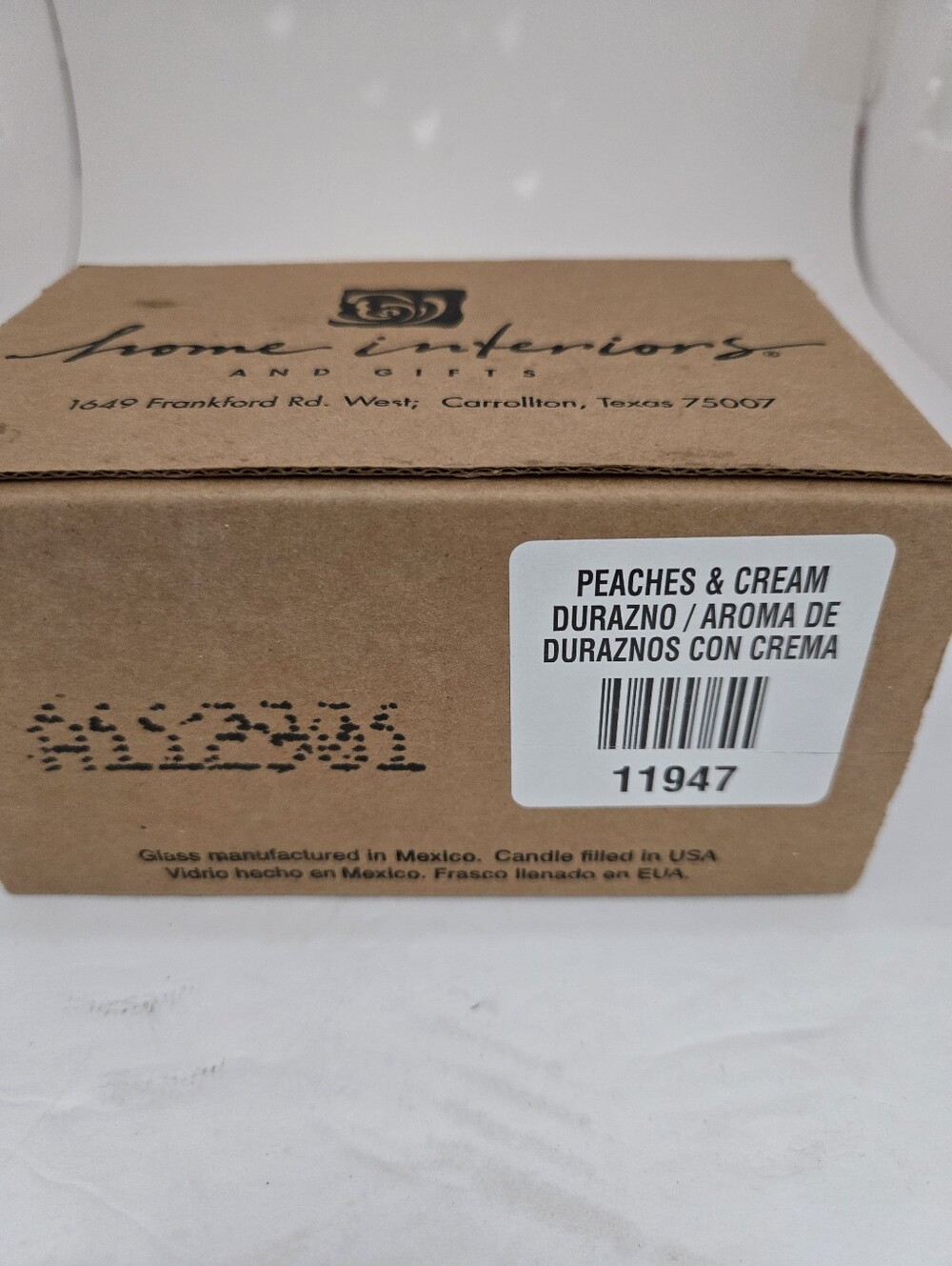New Vintage Home Interiors Peaches And Cream Candle Set Boxed